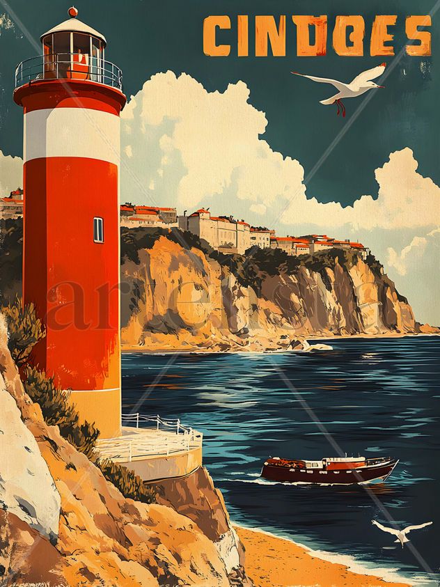 1-pc set of original poster design home décor posters, canvas wall art set, original frameless posters, frameless vintage island original prints