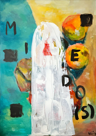 Miedo vertical Acrylic Canvas Still Life Paintings