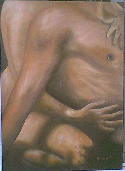 reencuentro1 Oil Panel Nude Paintings