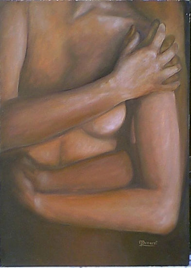 reencuentro3 Oil Panel Nude Paintings