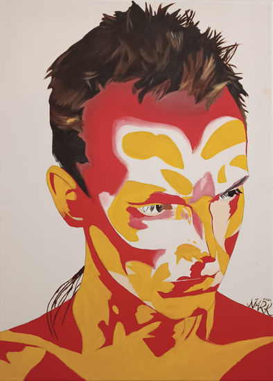 Bosé -Amante Bandido- Acrylic Canvas Portrait