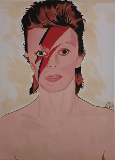 Bowie Pop Art VIII Oil Canvas Portrait