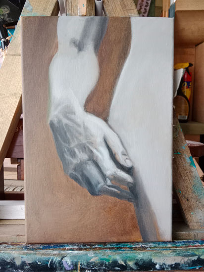 La mano de David Oil Canvas Nude Paintings