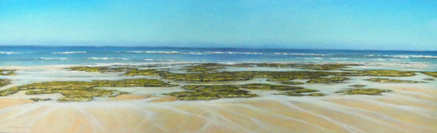 Bajamar en Playa Cortadura Oil Panel Marine Painting