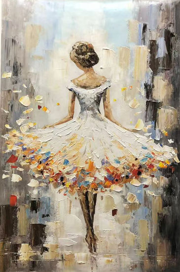 Ballerina 1377 Acrylic Canvas Figure Painting