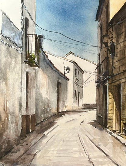 calle en ubeda 2 Watercolour Paper Landscaping