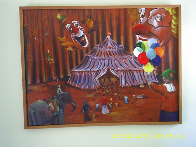 circo alegoria Oil Canvas Others