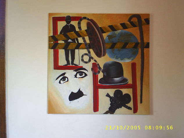 chaplin alegoria Oil Canvas Others