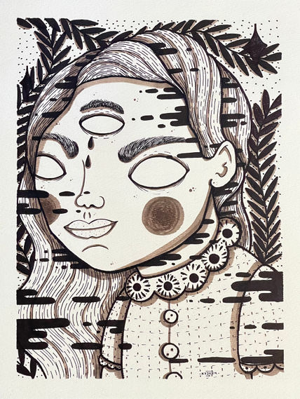 La niña de la...