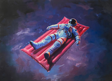 Floating in the...