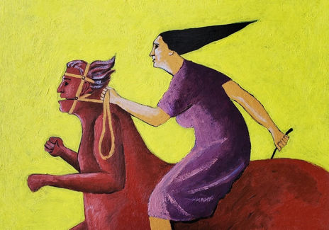 "Woman on Horseback"