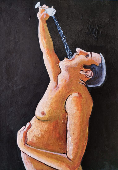 "In Your Honor" Oil Card Nude Paintings