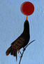 "Bird with balloon"