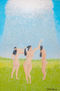 “The women having bath under the clouds”