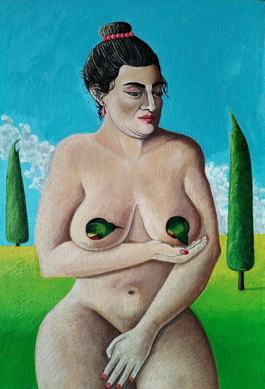 "Beehive's nest" Óleo Lienzo Desnudos