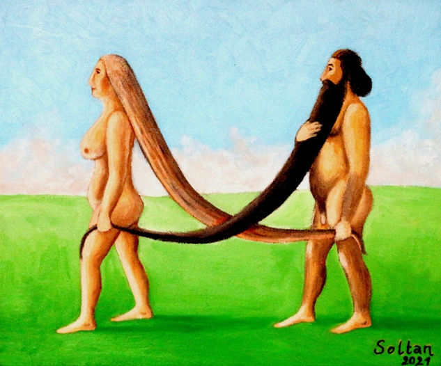 "Equilibrium" Óleo Lienzo Desnudos