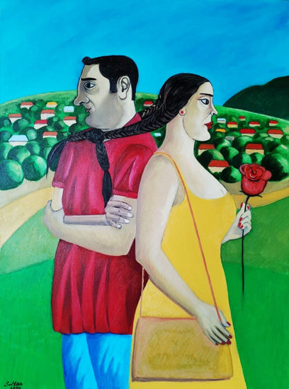 "Love trap" Óleo Lienzo Retrato