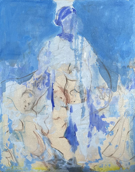 Untitled Figurative  abstract Acrílico Lienzo Figura