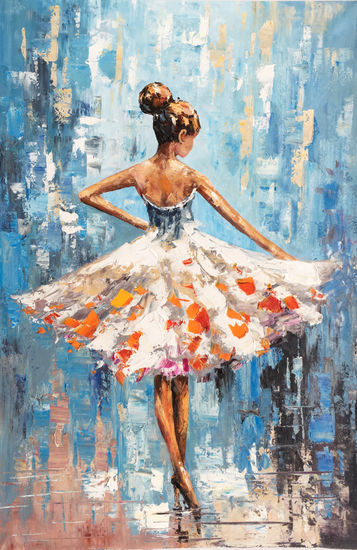 Dance girl 1380 Acrylic Canvas Figure Painting