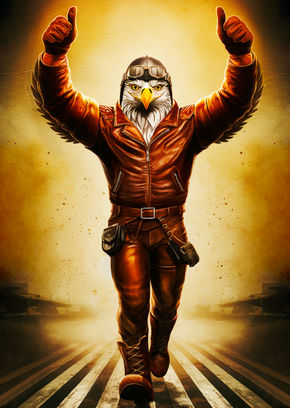 Humanoid Aviator Eagle