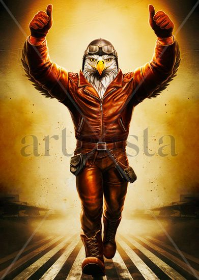 Humanoid Aviator Eagle 