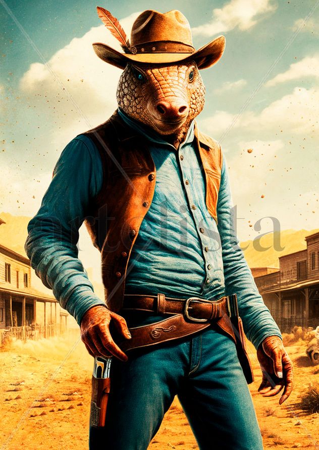 Humanoid Cowboy Armadillo
