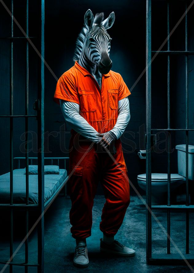 Zebra Humanoid Prisoner