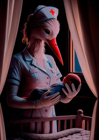 Humanoid Nurse Stork