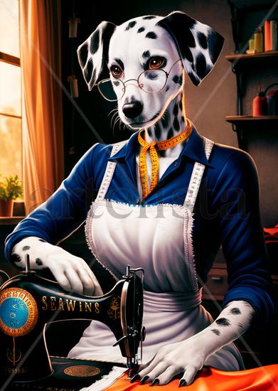 Humanoid Seamstress Dalmatian 