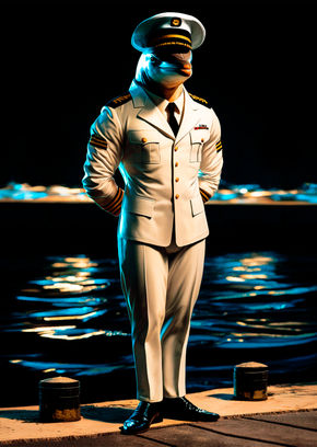 Humanoid Navy Dolphin