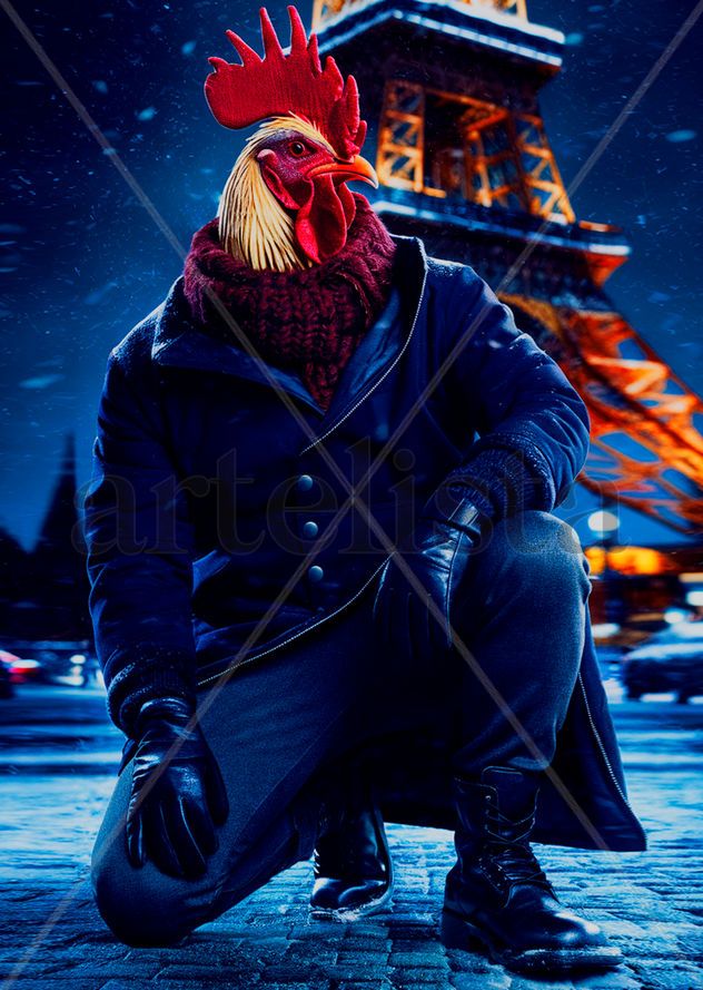 Humanoid Traveling Rooster