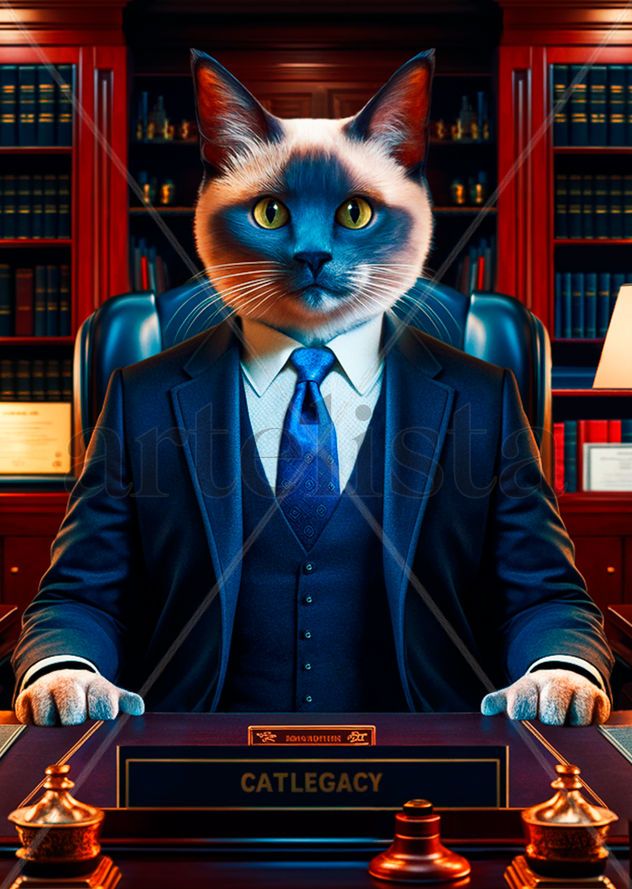 Humanoid Lawyer Cat