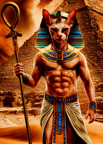 Humanoid Pharaoh Cat