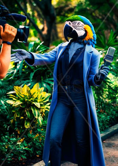 Humanoid Reporter Macaw 