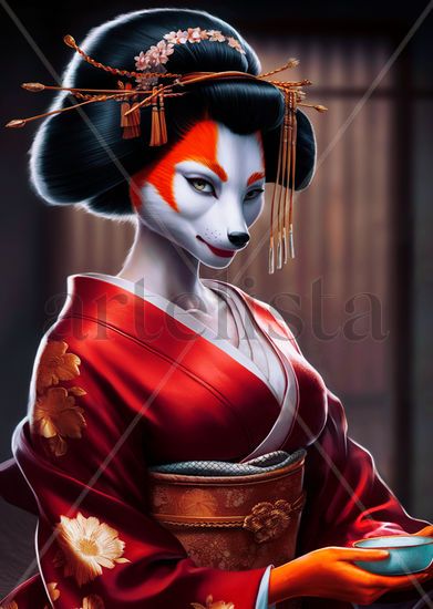 Humanoid Geisha Fox 