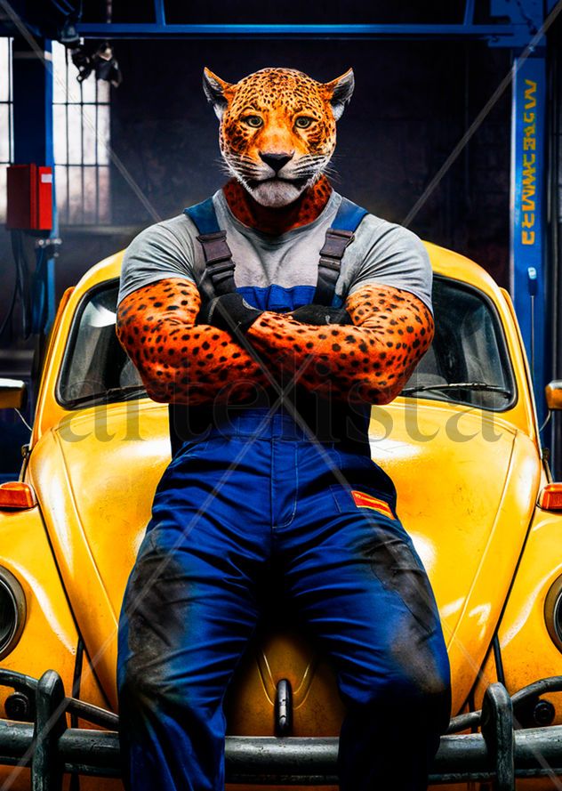 Humanoid Mechanical Jaguar