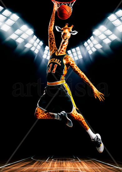 Humanoid Basketball Giraffe 