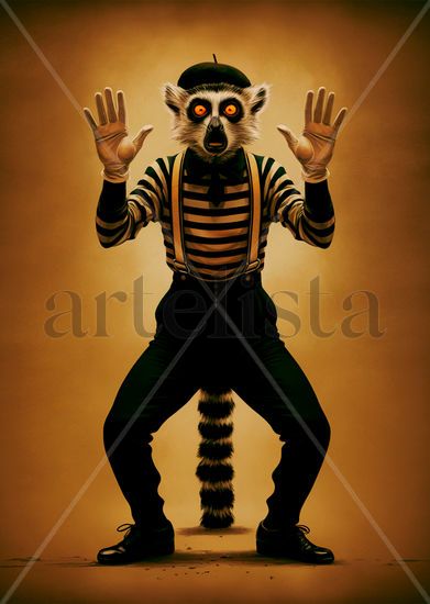 Humanoid Mime Lemur 