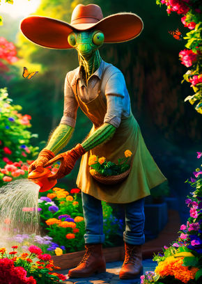 Humanoid Gardening...