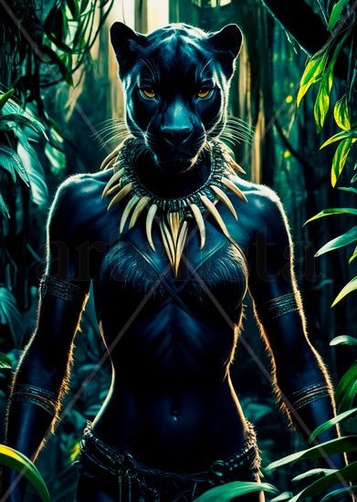 Humanoid Aboriginal Panther 