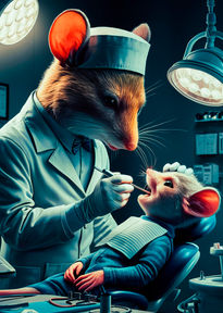 Humanoid Dentist Mouse