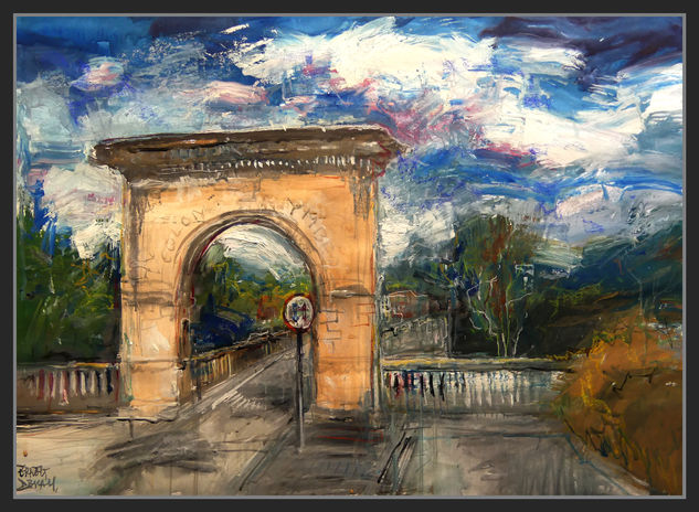 COLONIA YMBERN-TORELLO-PORTAL-ARCO-PAISAJES- Oil Paper Landscaping