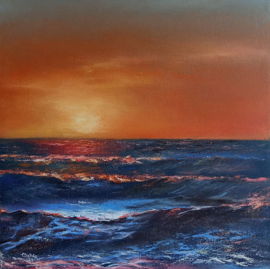 Despertar sereno del mar Oil Canvas Marine Painting