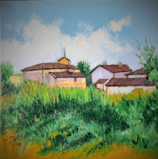 Paisaje rural ( Burgos) Oil Canvas Landscaping