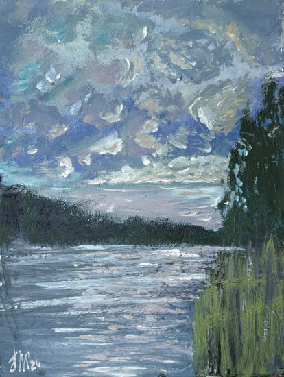 Wild river after the rain Acrylic Panel Landscaping