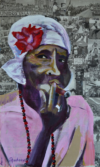 Juana la Cubana Canvas Portrait