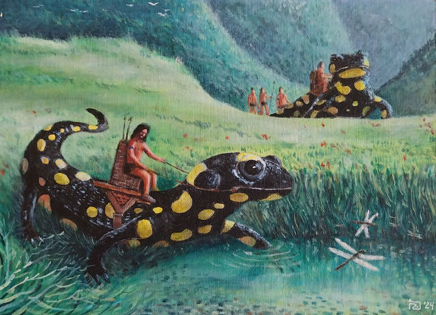 Partida de caza Acrílico Tabla Animales