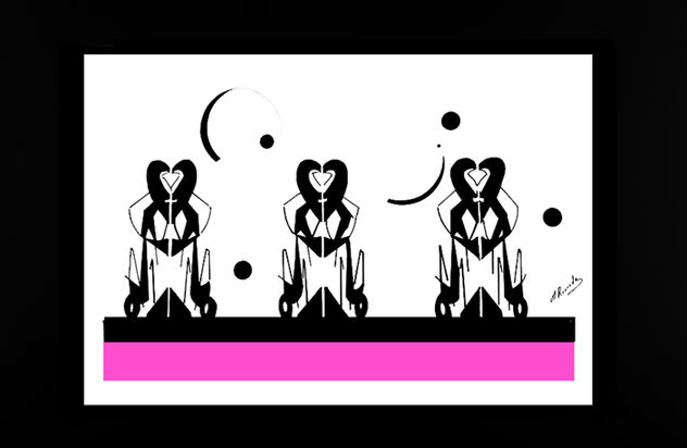 BAILARINAS DE FRENTE Y CON ROSA
