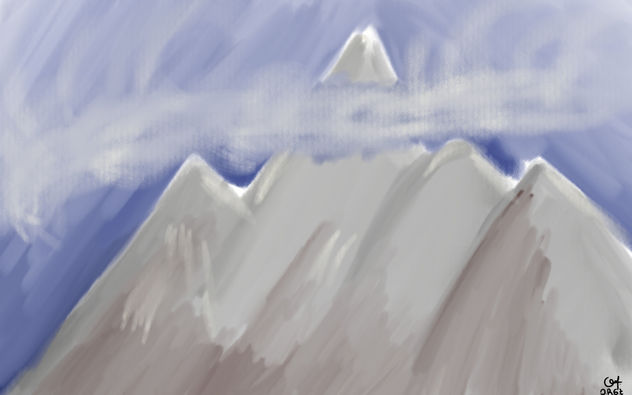 Montaña tocando el cielo