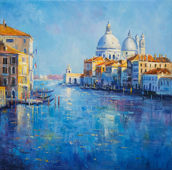 Venice Grand Canal Oil Canvas Landscaping